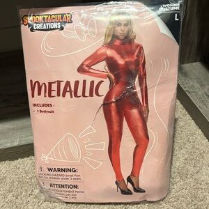 Metallic Red Bodysuit Costume